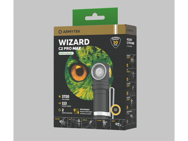 фото Фонарь Armytek Wizard C2 PRO MAX MAGNET USB Теплый свет F06701W