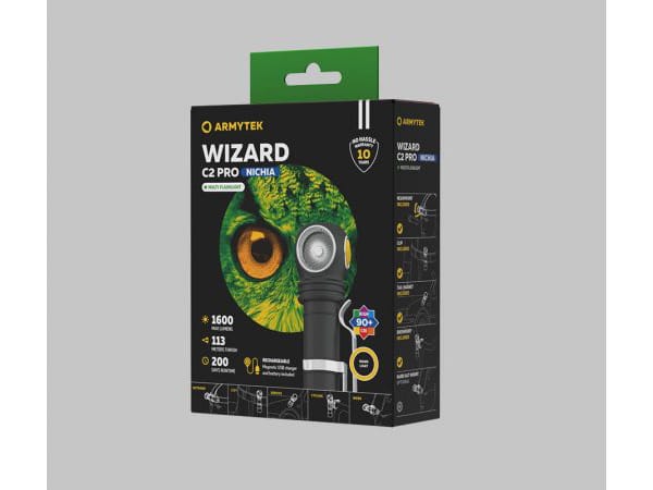 фото Фонарь Armytek Wizard C2 PRO NICHIA MAGNET USB Теплый свет F06801W