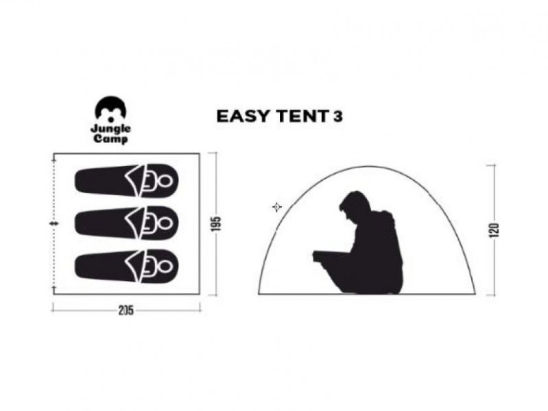 фото Автоматическая палатка Jungle Camp Easy Tent 3
