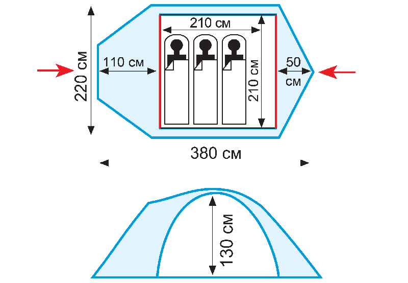 фото Палатка Tramp Mountain 3 v2