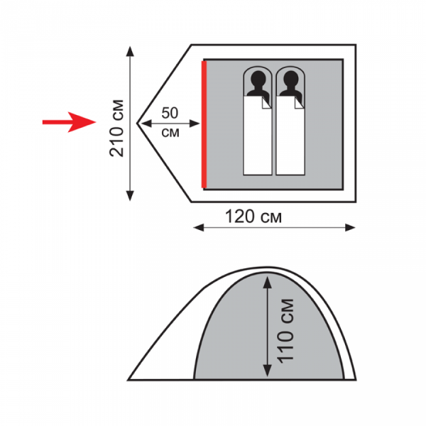 фото Палатка Totem Trek 2 v2
