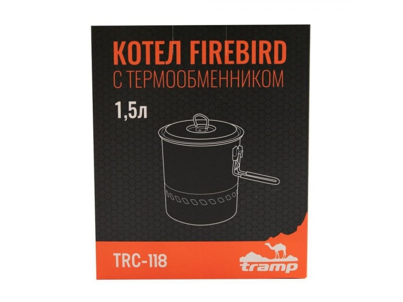 фото Котелок с теплообменником Tramp Firebird TRC-118 1.5 л