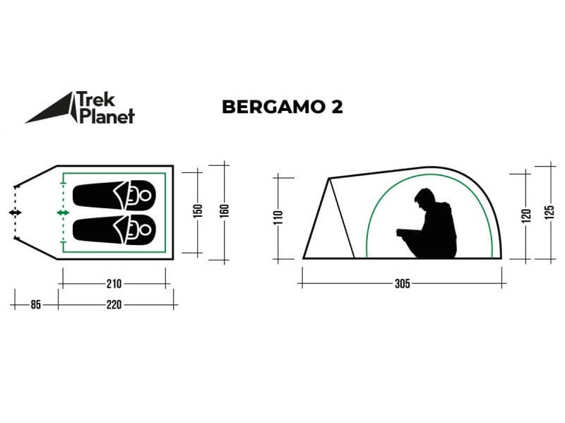 фото Палатка Trek Planet Bergamo 2