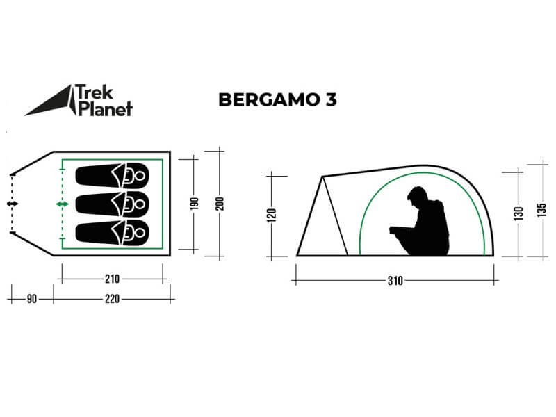 фото Палатка Trek Planet Bergamo 3