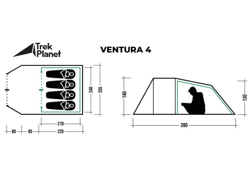 фото Палатка Trek Planet Ventura 4