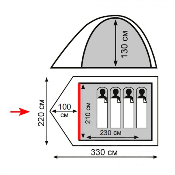 фото Палатка Totem Tepee 4 v2